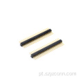Conector de cabeçalho de pino usinado passo de 1,27 mm reto